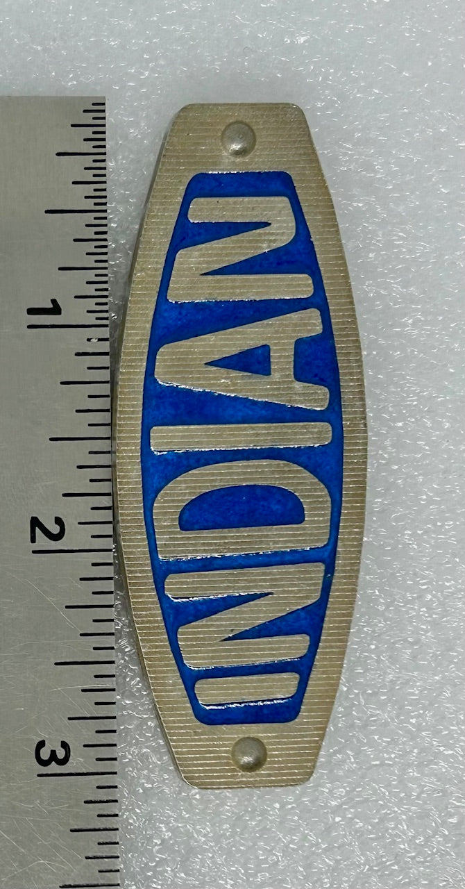 Long Indian Motorcycle badge - Indian Motorcycle medallion - Indian Motorcycle custom badging