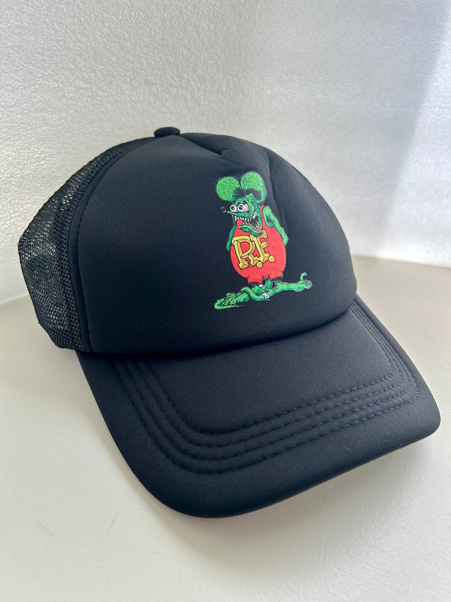 Rat Fink baseball hat - Big Daddy Ed Roth baseball cap with Rat Fink logo design