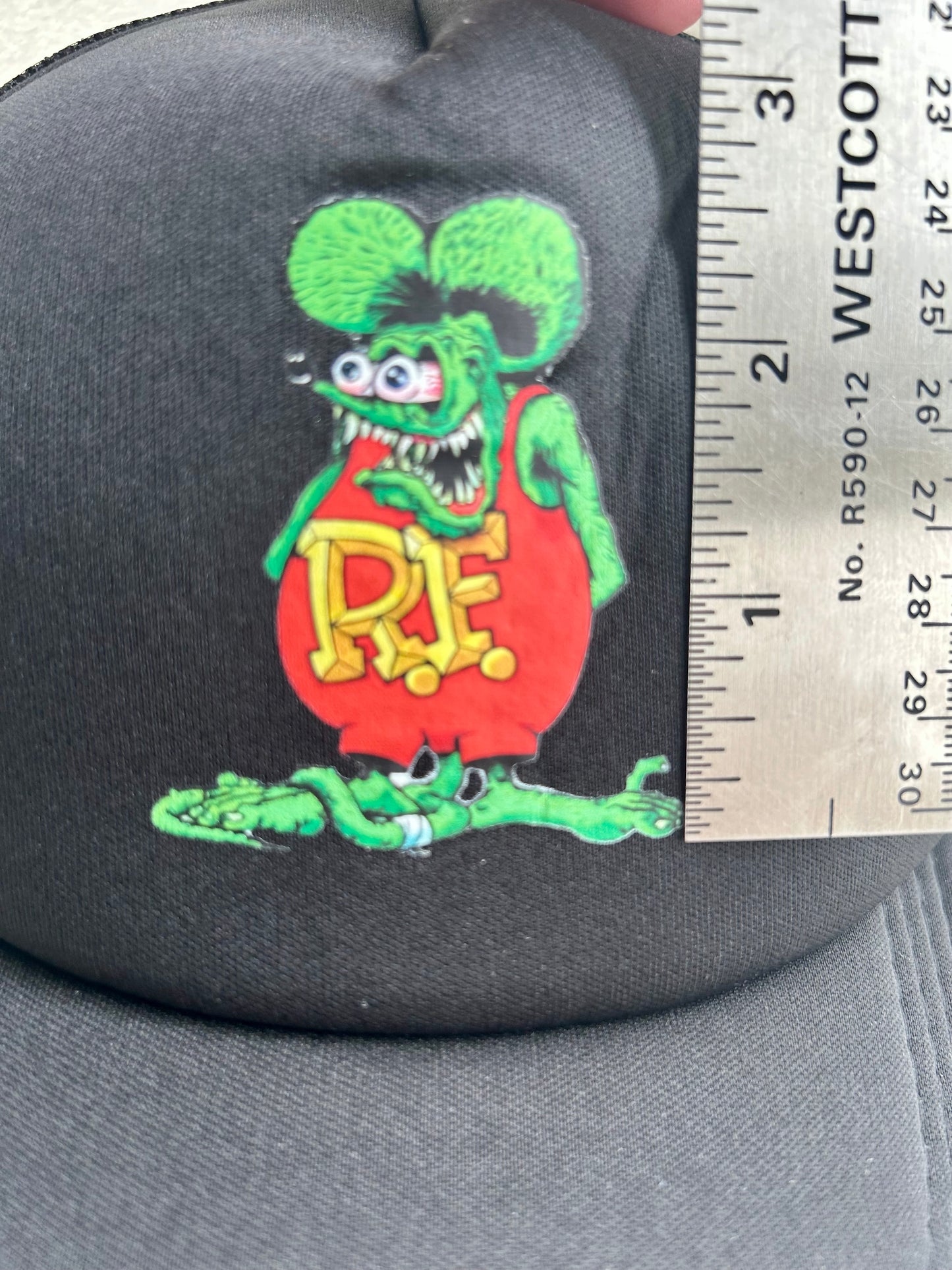 Rat Fink baseball hat - Big Daddy Ed Roth baseball cap with Rat Fink logo design