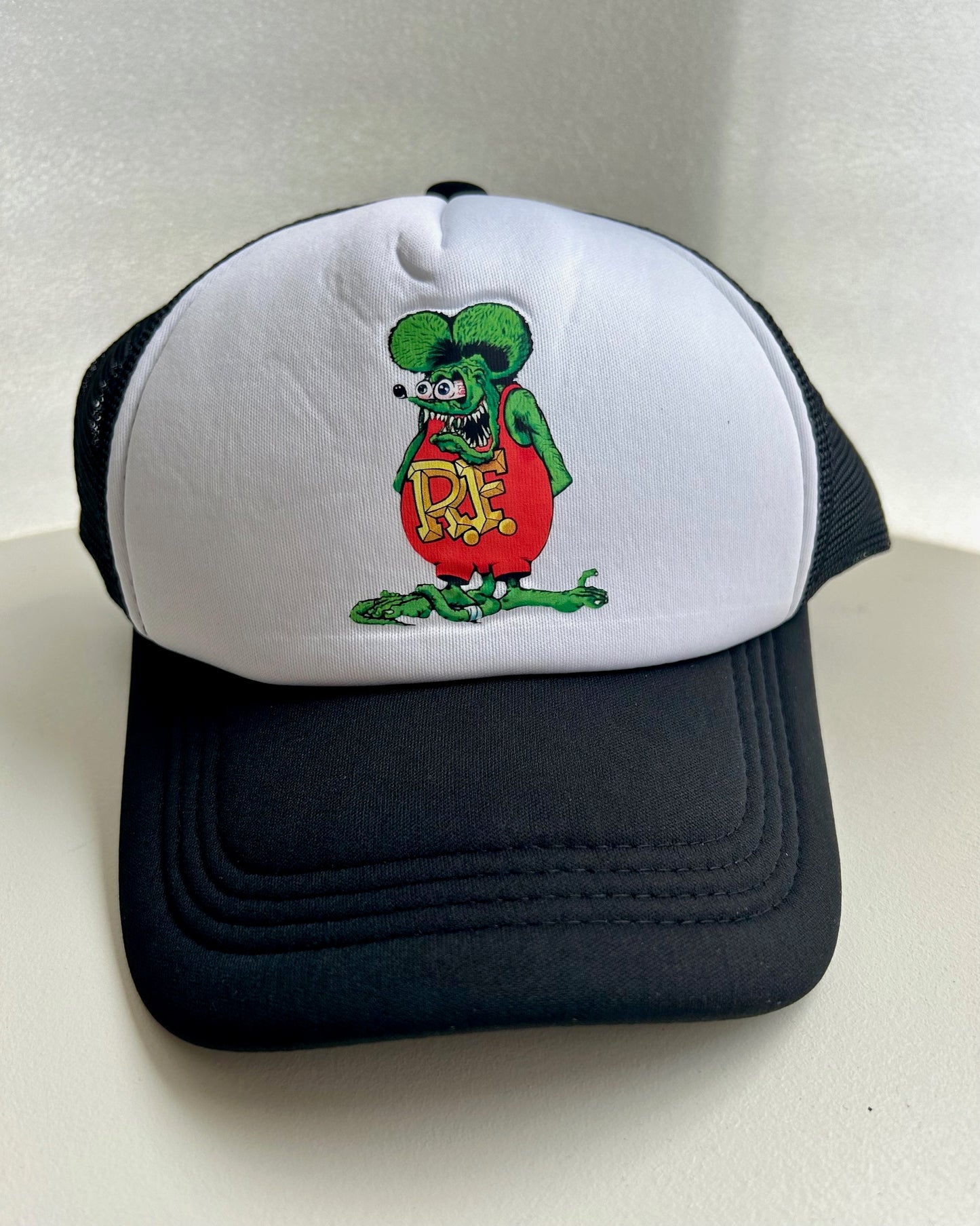 Rat Fink baseball hat - Big Daddy Ed Roth baseball cap with Rat Fink logo design