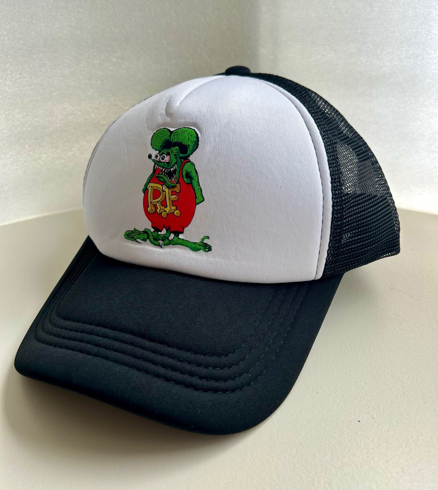 Rat Fink baseball hat - Big Daddy Ed Roth baseball cap with Rat Fink logo design