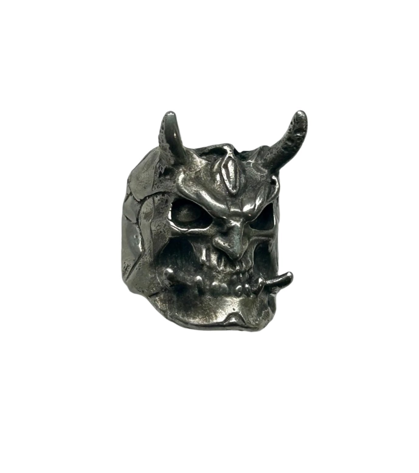 Pewter devil head bolt cover