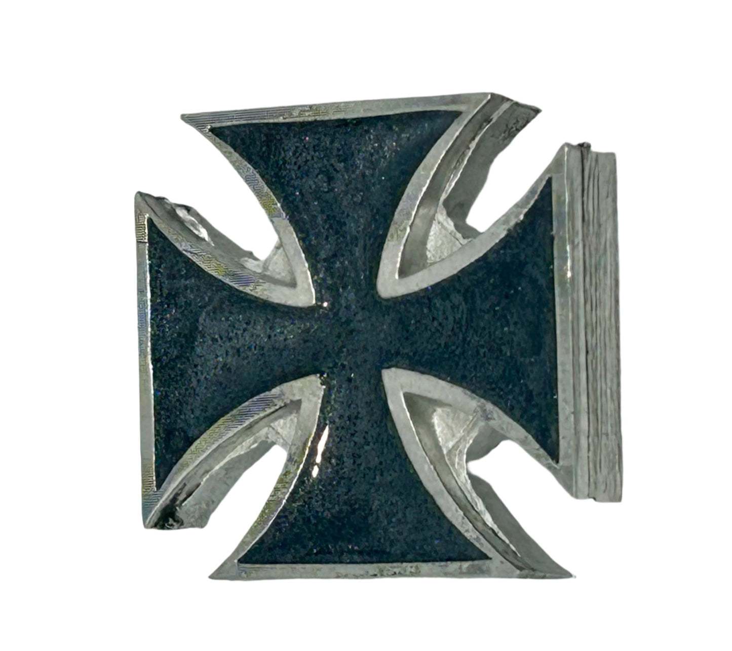 Maltese Cross solid pewter license plate bolts - Decorative Maltese cross bolt covers - Maltese cross seat bolt covers