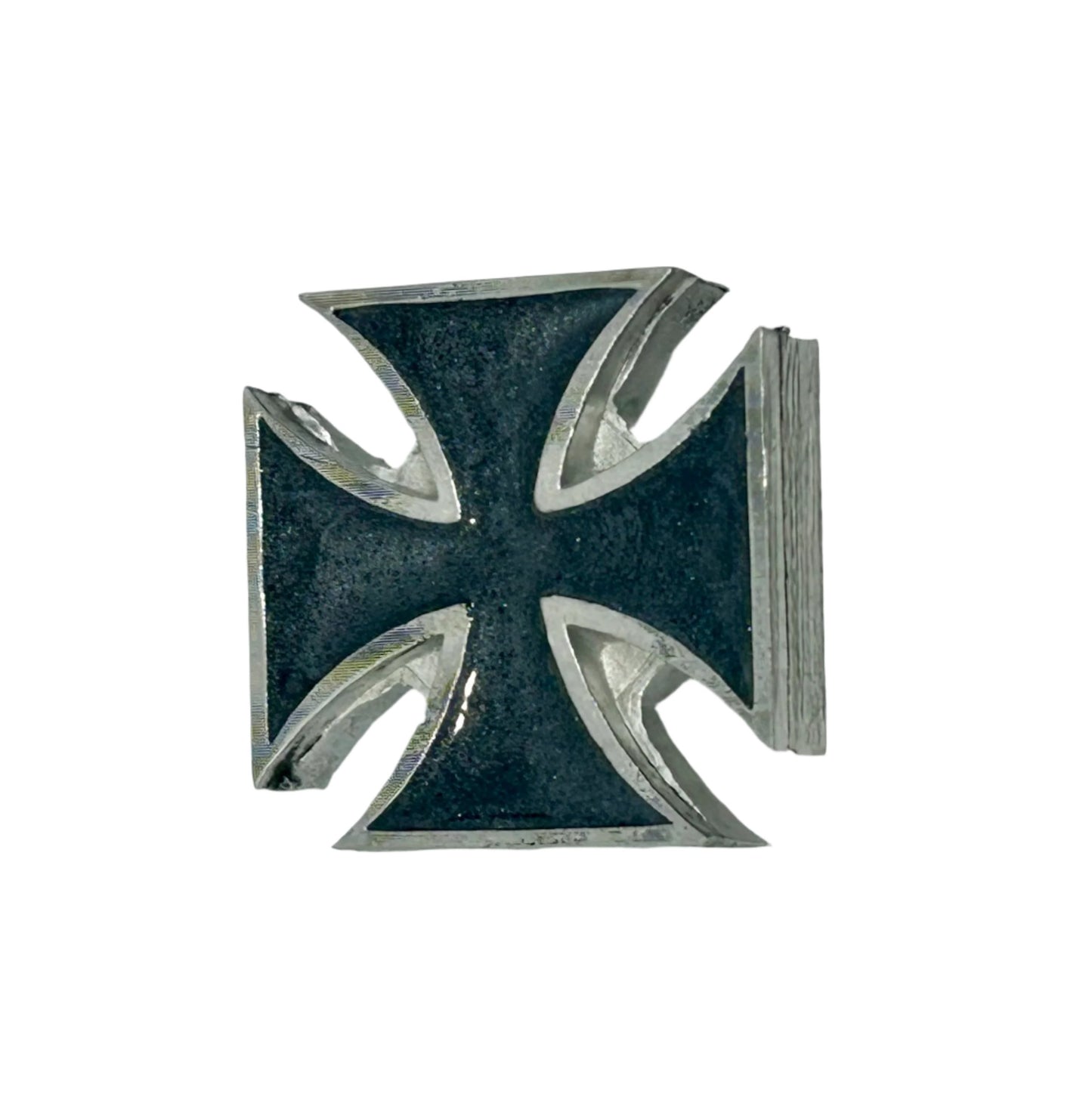 Maltese Cross solid pewter license plate bolts - Decorative Maltese cross bolt covers - Maltese cross seat bolt covers