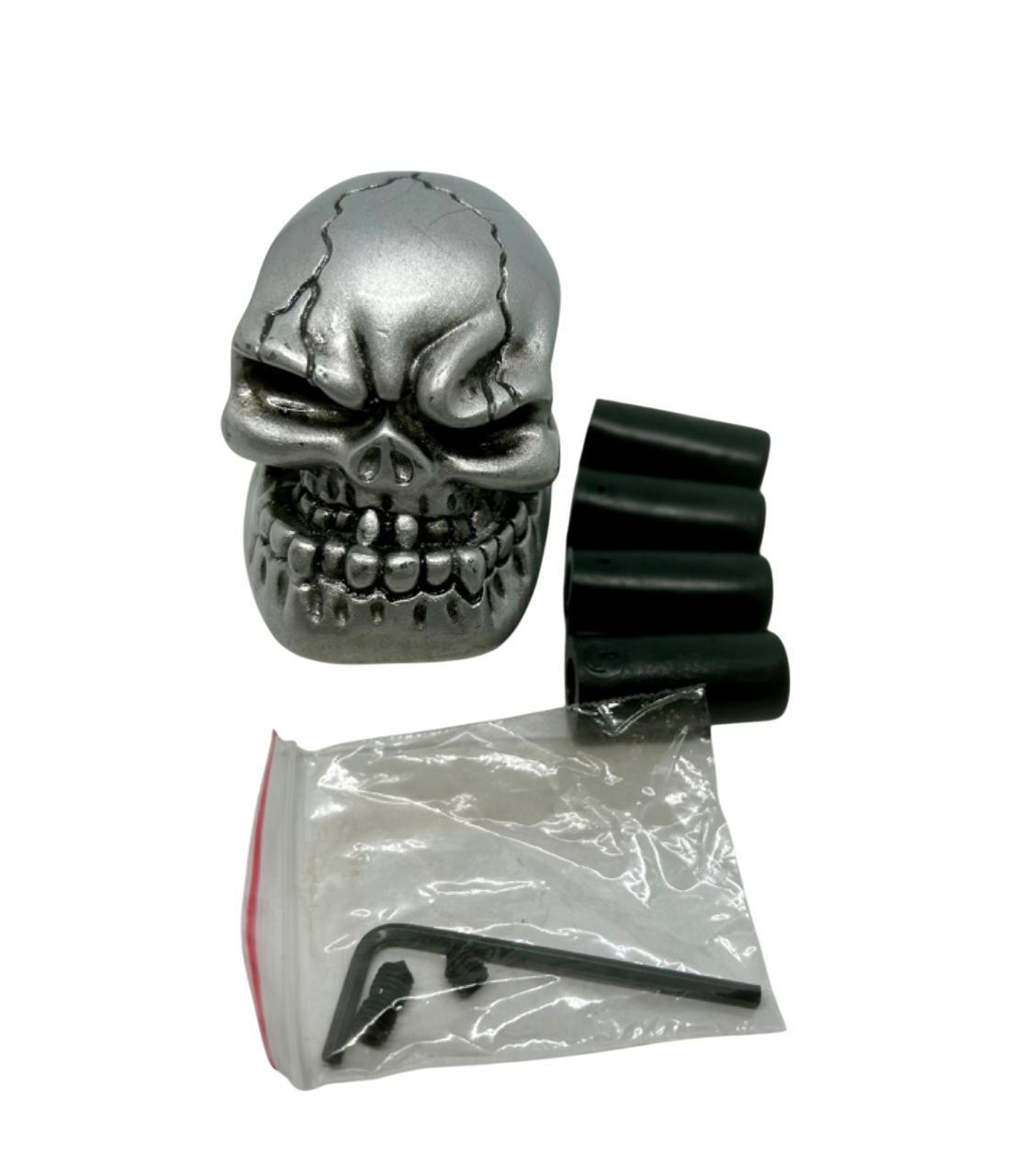 Green or Silver Skull Stick Shift Knob - Skull Shifter knob - Custom skull shift knob