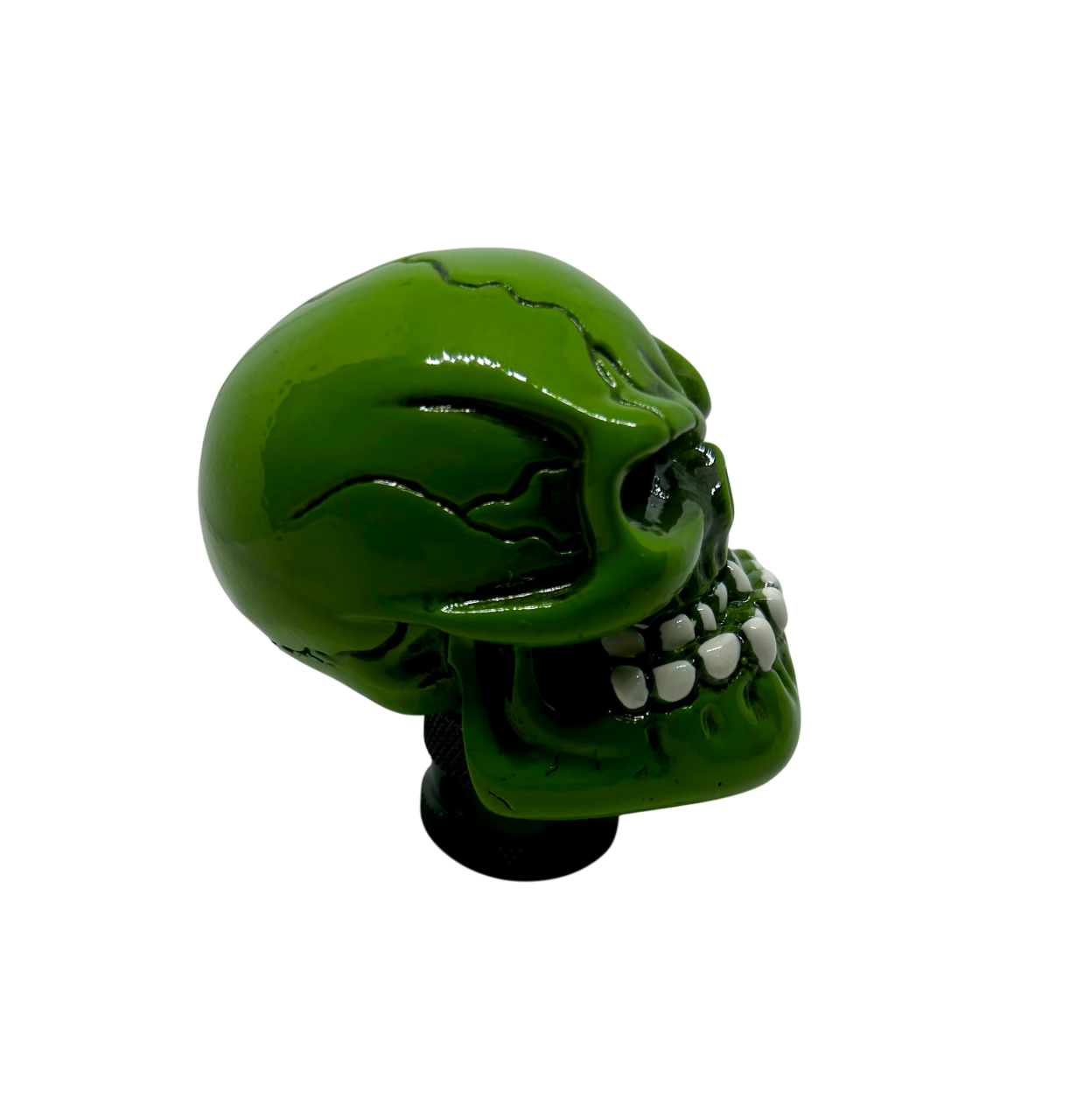 Green or Silver Skull Stick Shift Knob - Skull Shifter knob - Custom skull shift knob