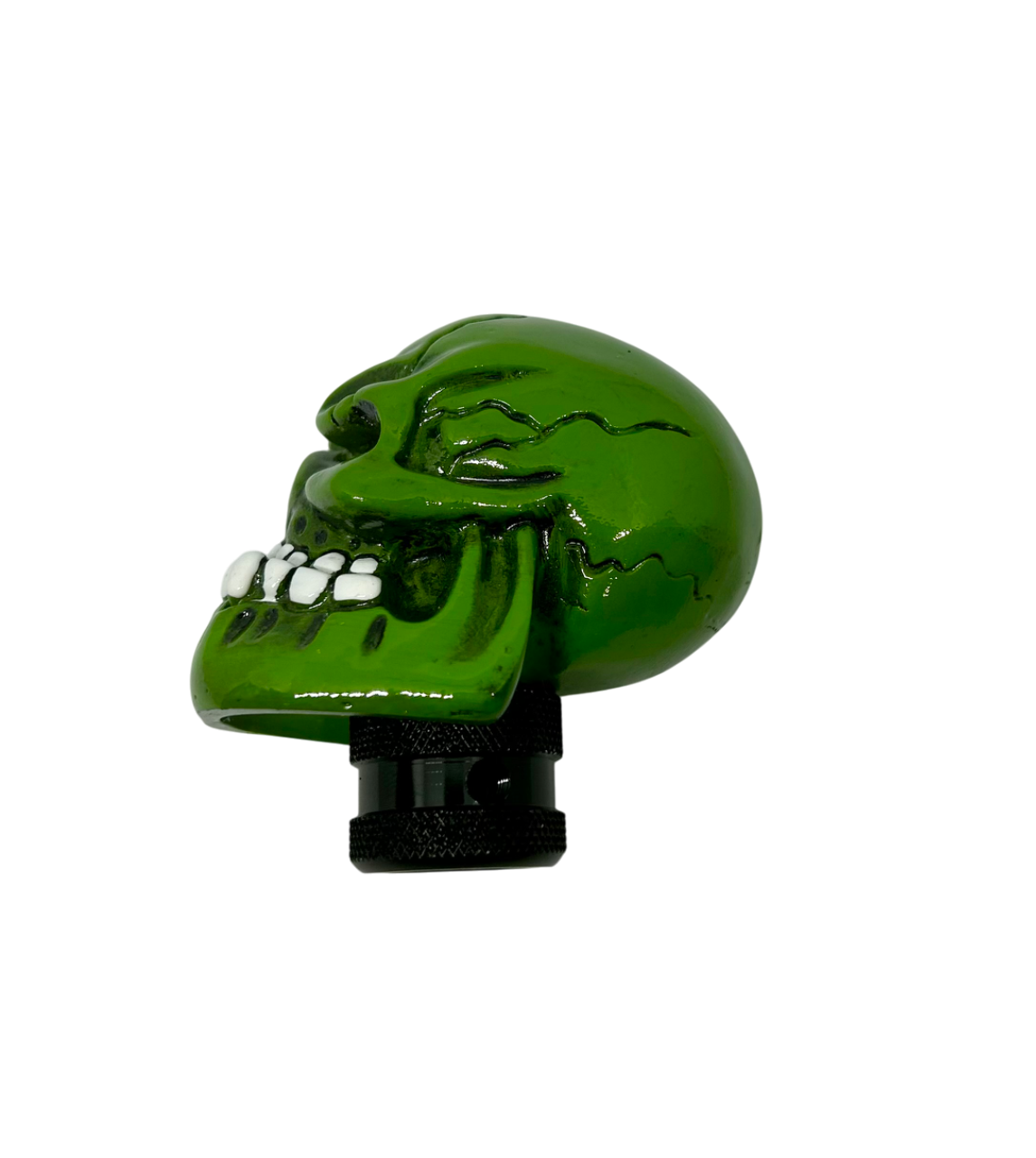 Green or Silver Skull Stick Shift Knob - Skull Shifter knob - Custom skull shift knob