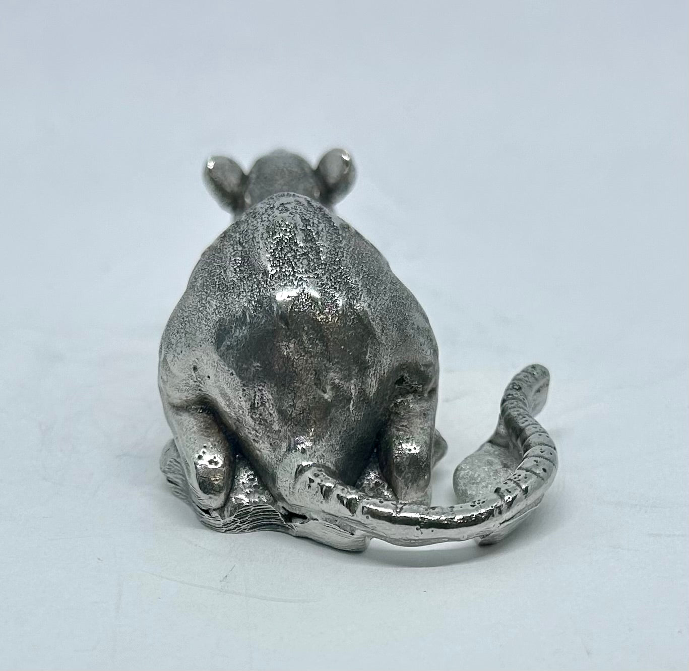 Rat hood ornament - Rat Rod sculpture - Pewter Rat  - Rat Rod accessory -