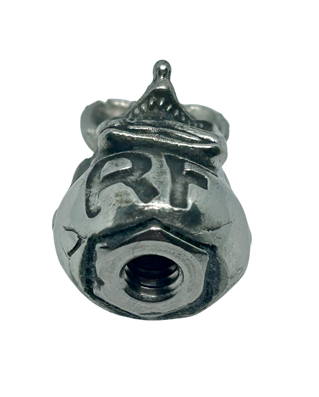 Rat Fink Air Filter nut - Rat Fink Air Cleaner nut - 1/4x20 thread pewter Rat Fink