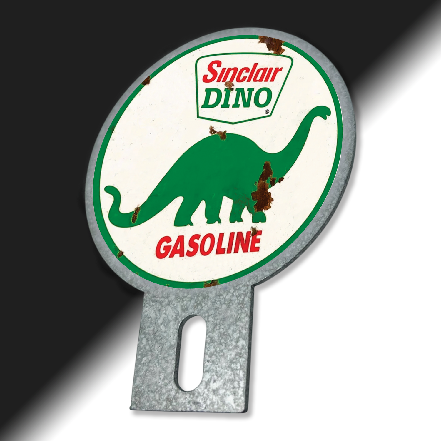 Sinclair Gasoline plate topper