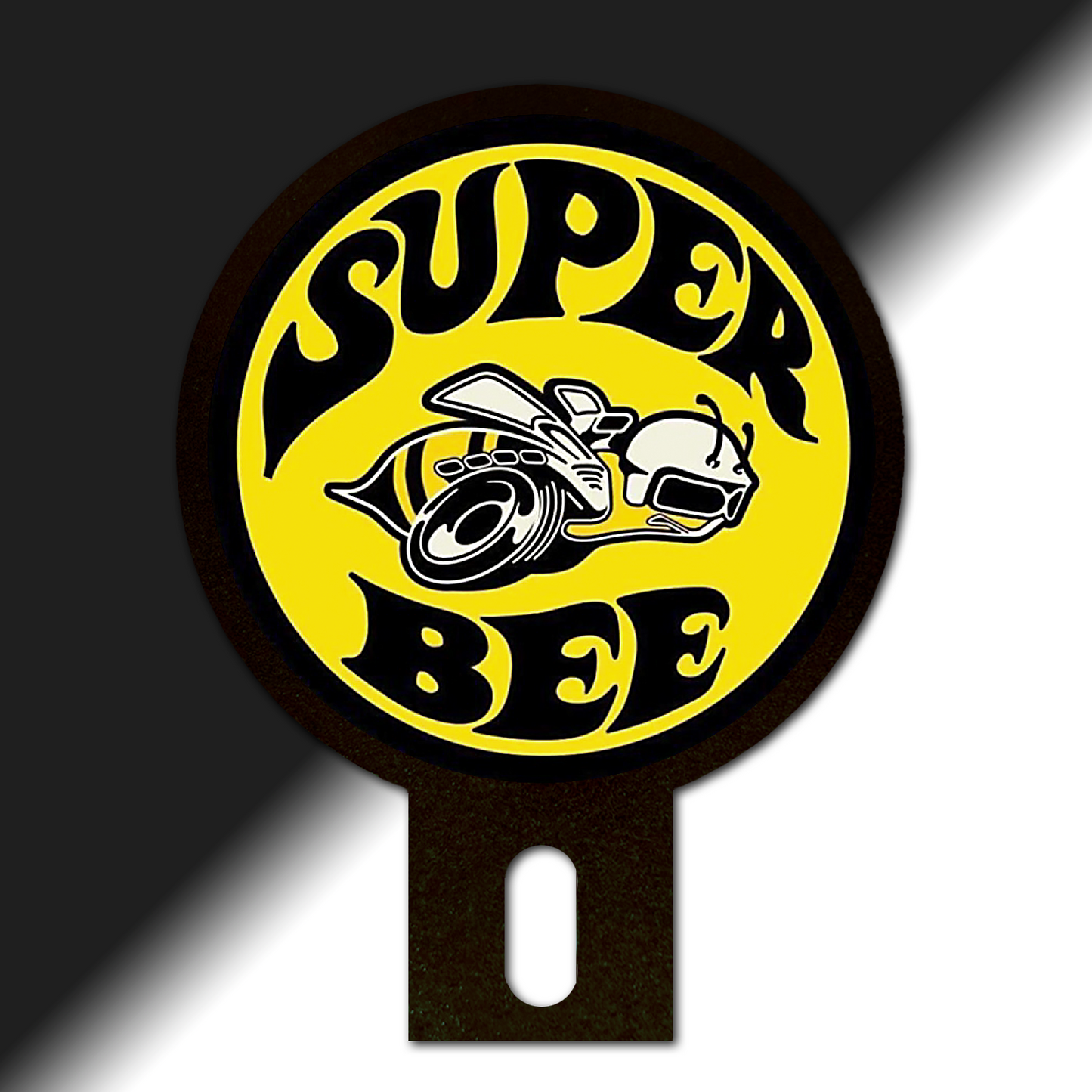 Super Bee license plate topper - Dodge Super Bee Hot Rod plate topper